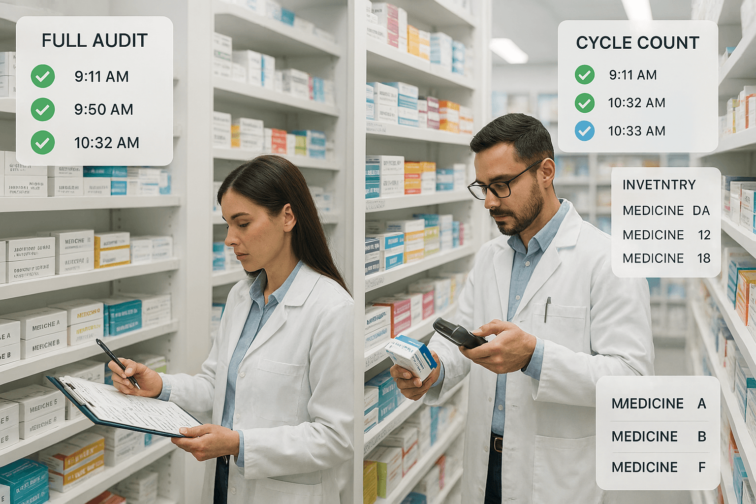 Inventory Audit vs Cycle Counting