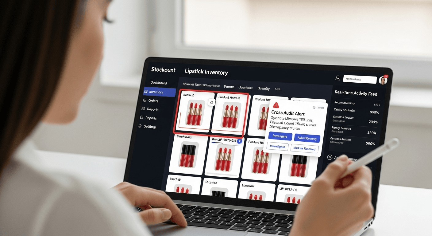 Real-time inventory audits stockount